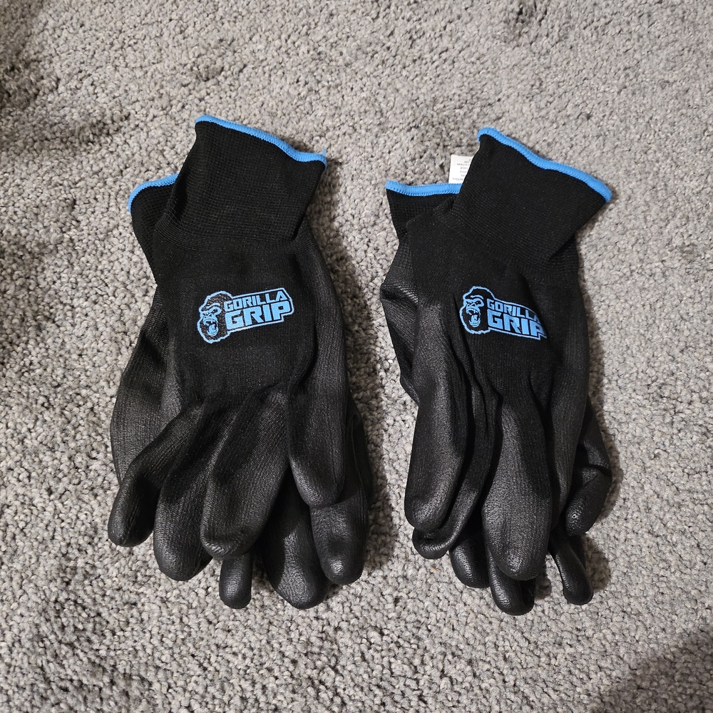 Gorilla Grip Black and Blue Gloves